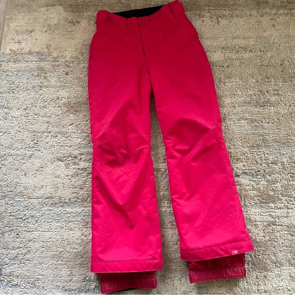 Roxy Bright Fuchsia Snow Pants Insulated Ski Snowboarding 10K Dry Flight: 10 Med - Picture 1 of 12